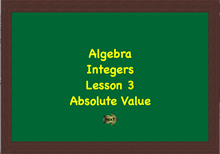Integers Lesson 3 Link Image